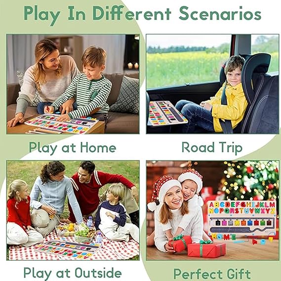 Labyrinthe Alphabet en Bois Montessori – Puzzle Éducatif