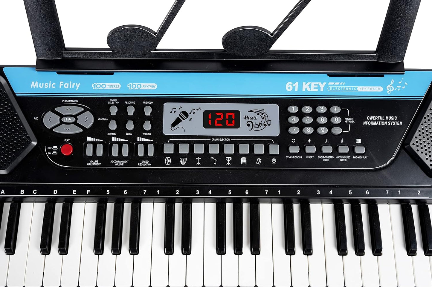 Piano Électronique 61 Touches avec Microphone