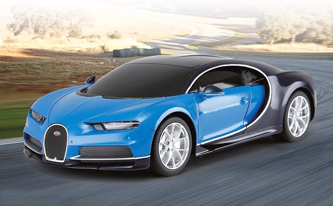 Voiture radiocommandée Bugatti Chiron 1:24 Bleu - Rastar