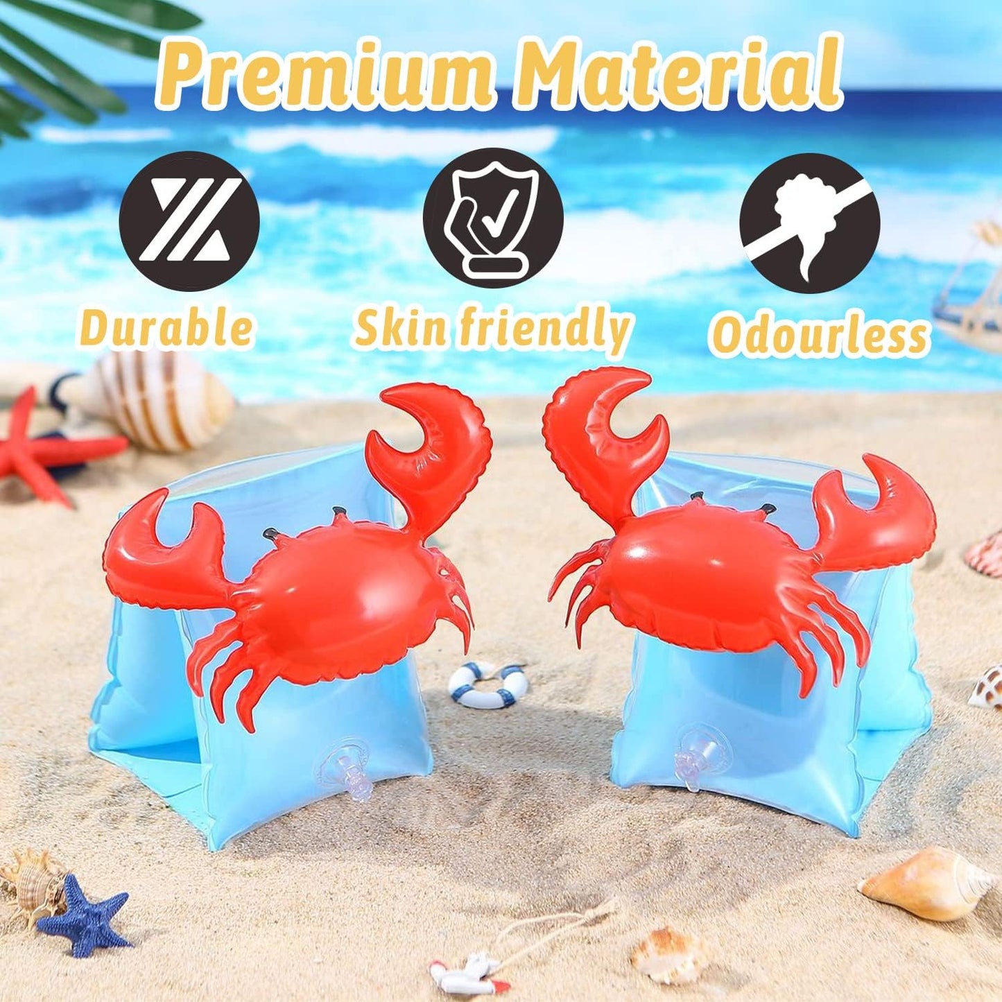 Brassards gonflables Crabby – Aide à la natation pour enfants