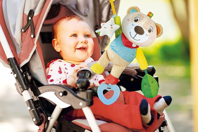 Peluche Clip & Go Ourson Hochet - Clementoni