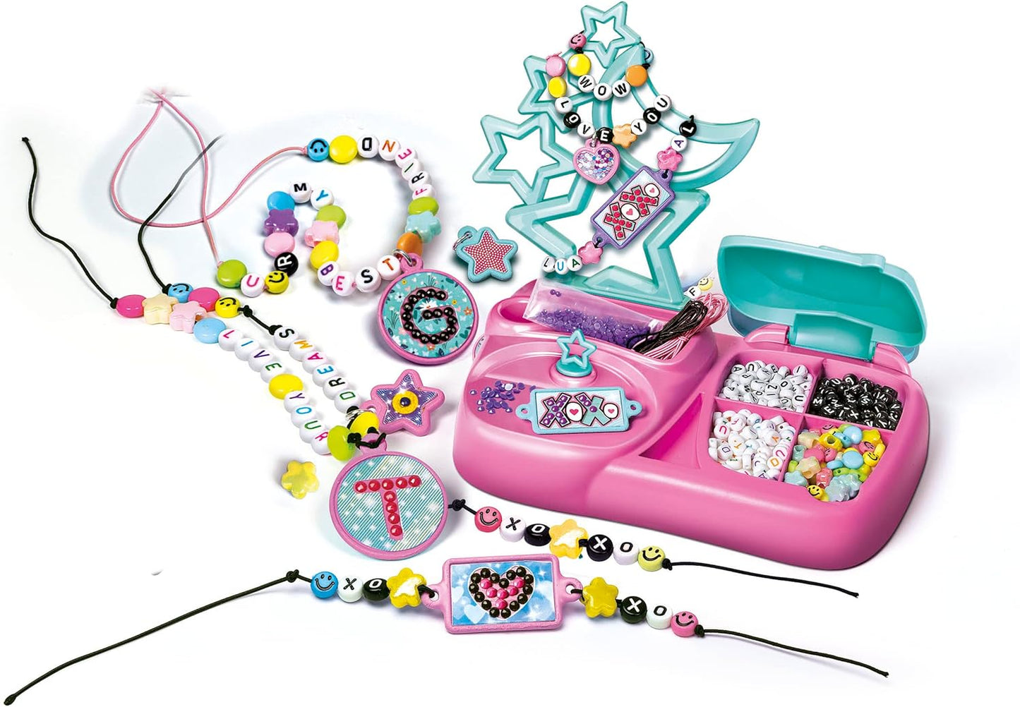 Crazy Chic : Coffret créatif Bracelets multicolores - Clementoni