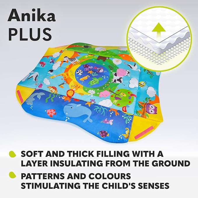 Tapis d'Éveil Multifonction Lionelo Anika Plus avec Piscine à Balles