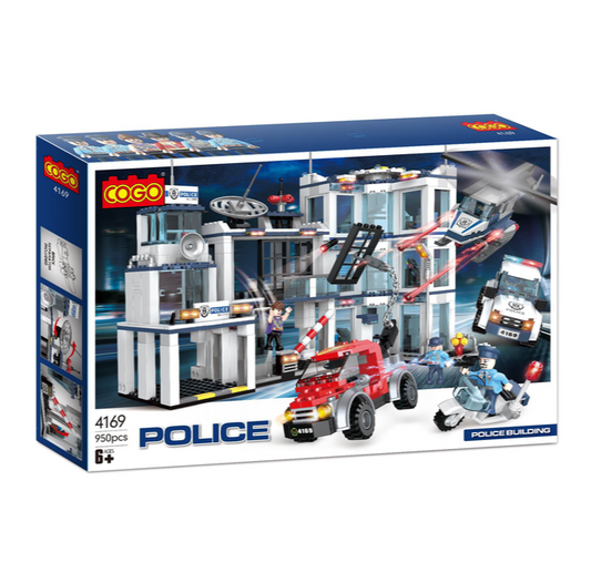 City Police Building Set (950 pièces) - Cogo