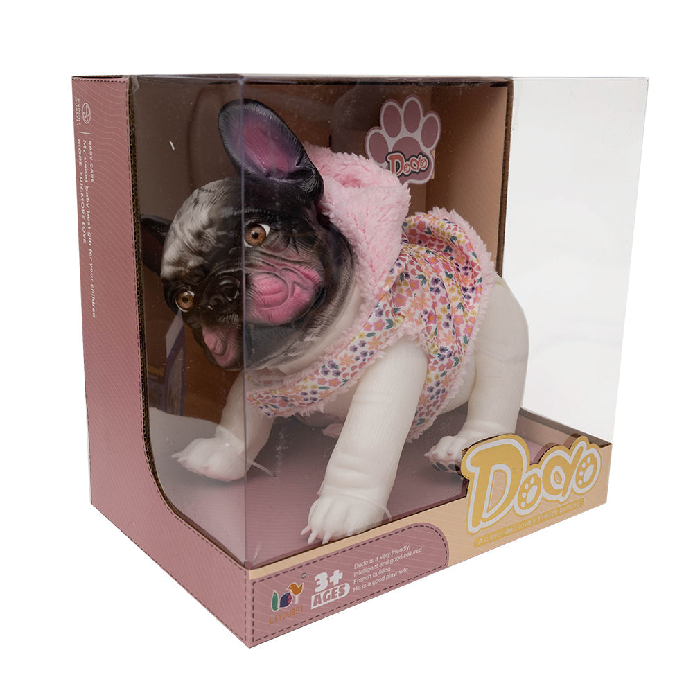 Bouledogue Français – Peluche Chiot Réaliste 23 cm
