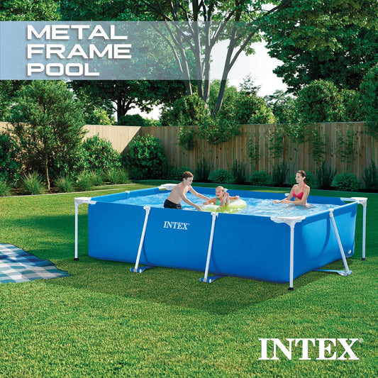 Piscine Hors Sol Rectangulaire – Intex Metal Frame Junior 300 x 200 x 75 cm