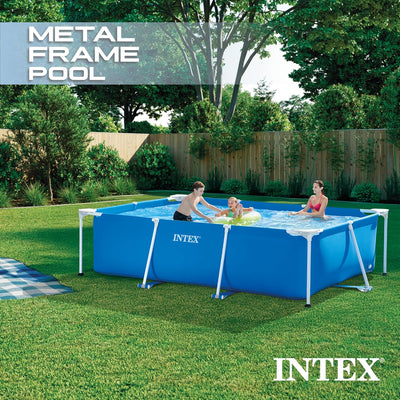 Piscine Hors Sol Rectangulaire – Intex Metal Frame Junior 300 x 200 x 75 cm