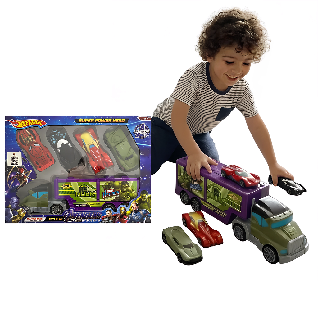 Coffret Hot Wheels Avengers – Camion + 6 voitures