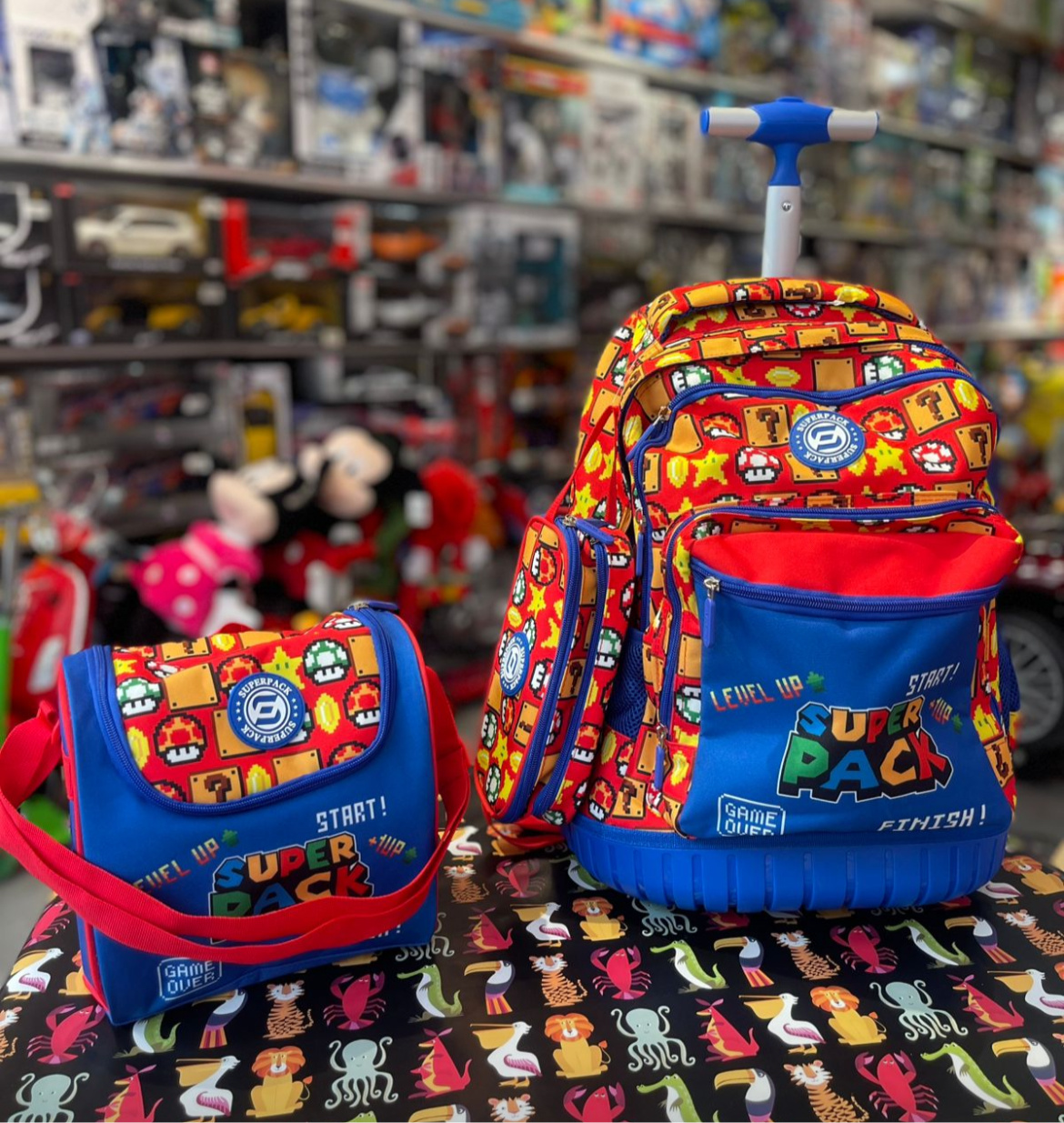 Cartable Trolley Super Mario - 3 Pièces