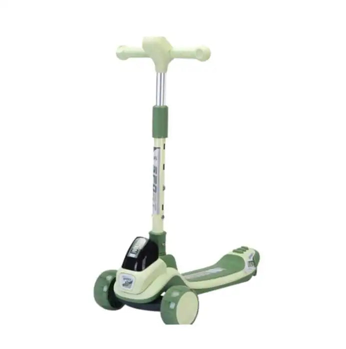 Trottinette 3 Roues avec Lumière et son – Style Course-vert