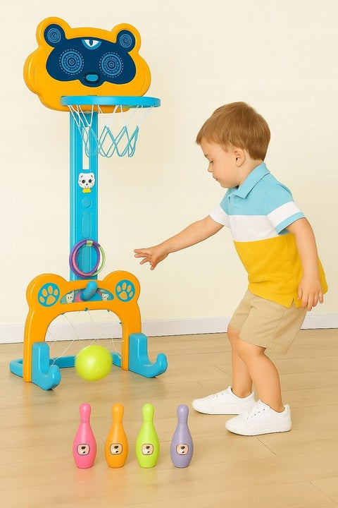 Ensemble Multi-Sports  4 en 1 – Basket, Football et Bowling