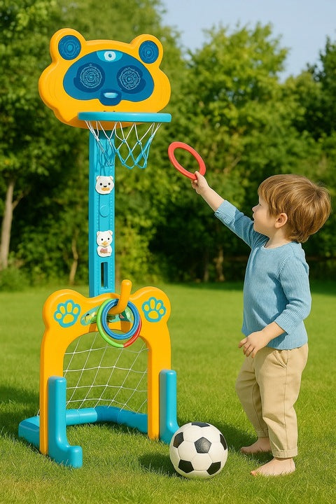 Ensemble Multi-Sports  4 en 1 – Basket, Football et Bowling