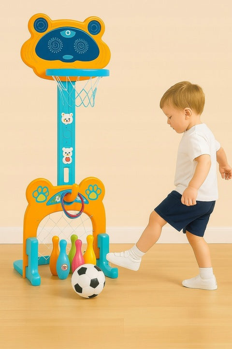 Ensemble Multi-Sports  4 en 1 – Basket, Football et Bowling