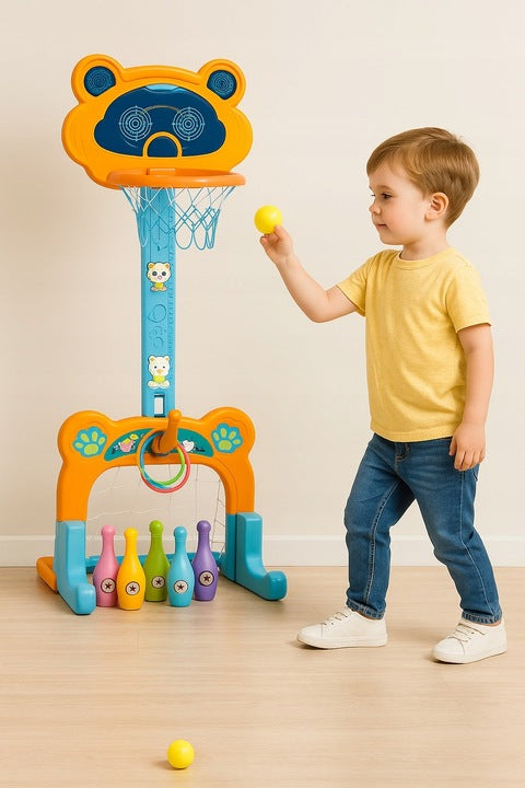 Ensemble Multi-Sports  4 en 1 – Basket, Football et Bowling