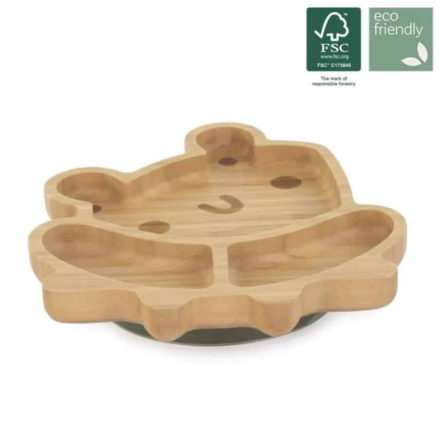 Assiette en bois Bambou Grenouille – Miniland