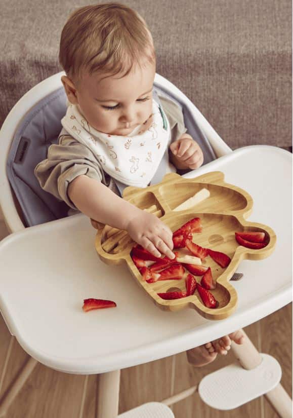 Assiette en bois Bambou Grenouille – Miniland