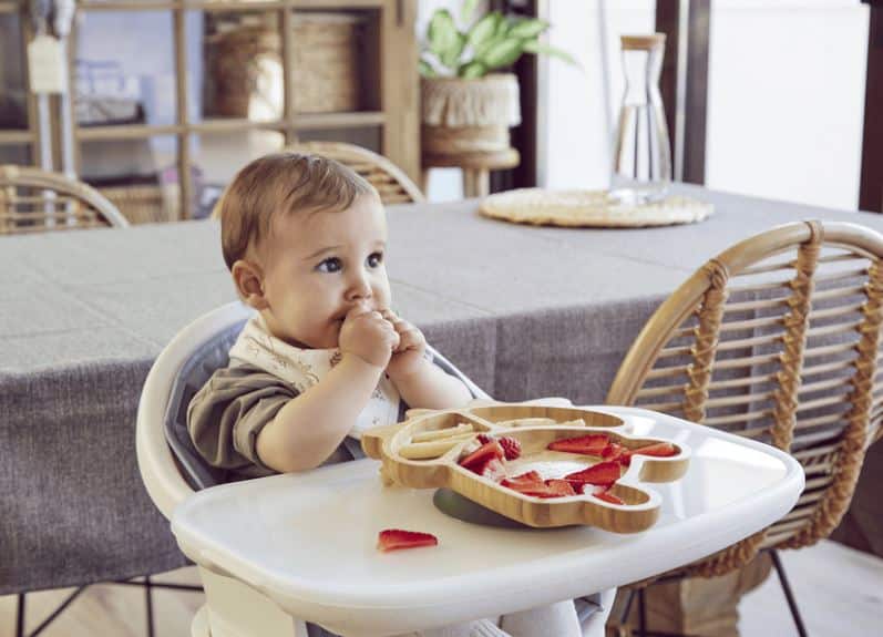 Assiette en bois Bambou Grenouille – Miniland