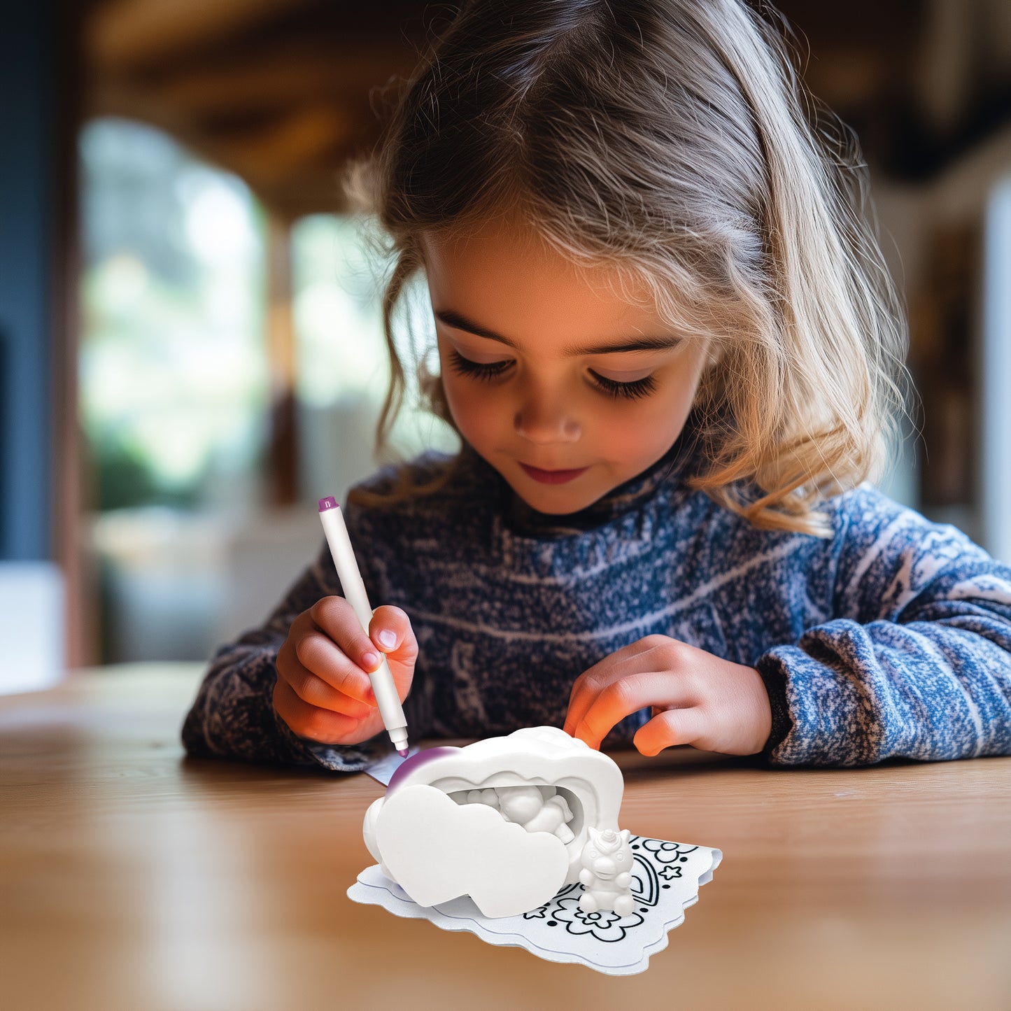 Licorne surprise à colorier avec ses bébés - Squeezie Surprise - Cra-Z-Art