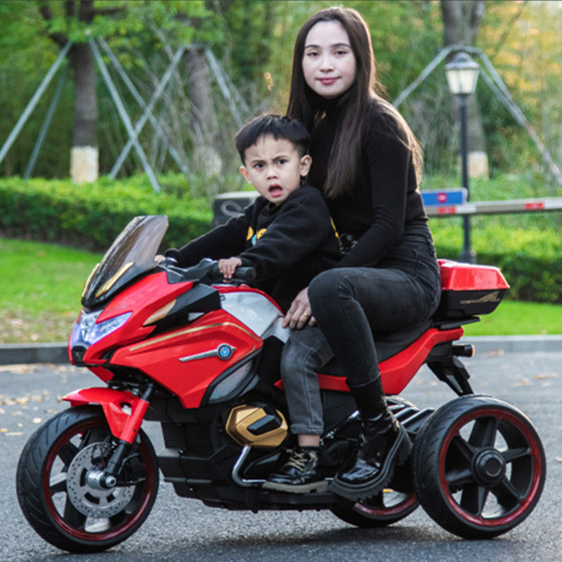 Moto Électrique pour Enfants 12V – Bluetooth, LED & Double Moteur