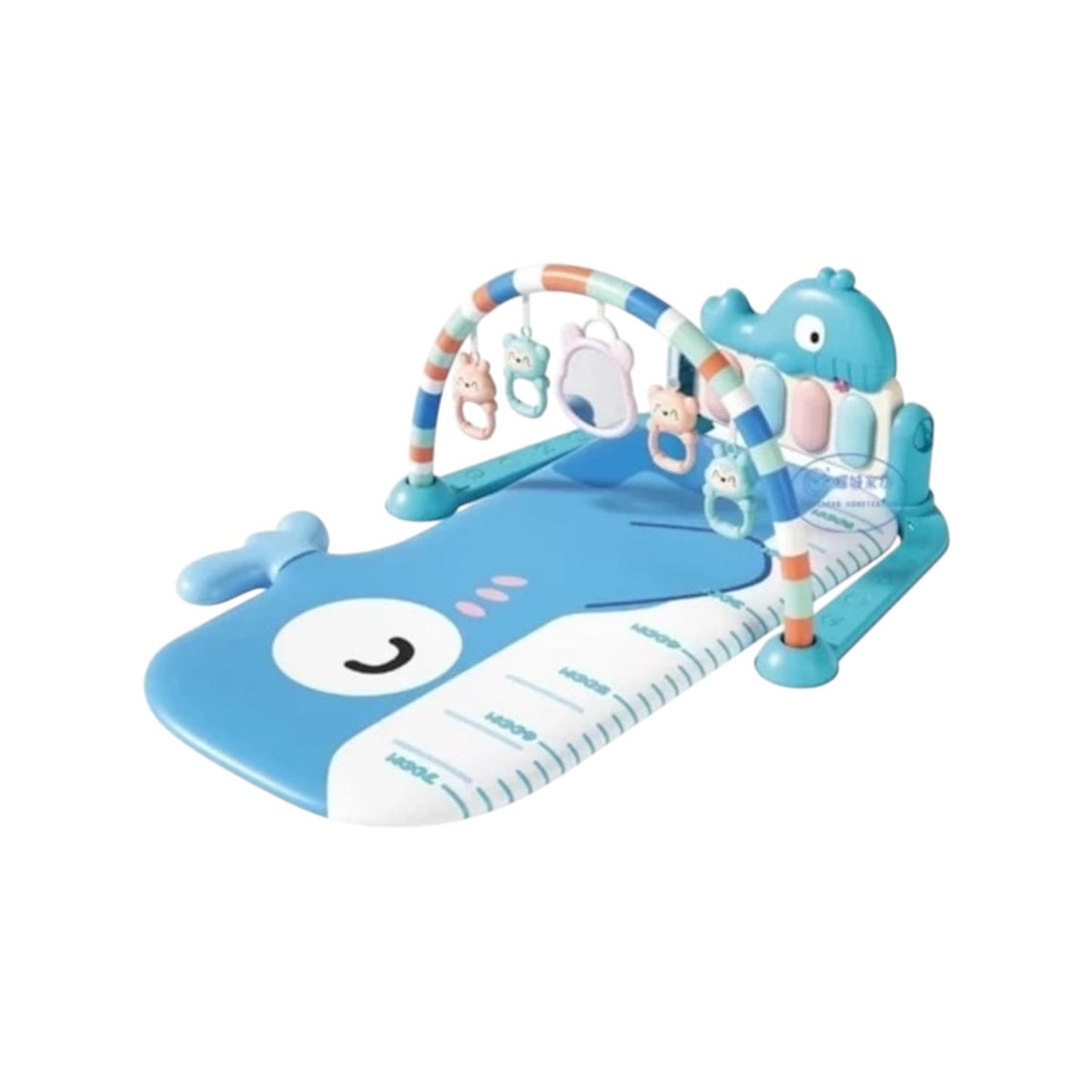 Tapis d’Éveil Bébé Gym Musical Baleine – Baby Fitness