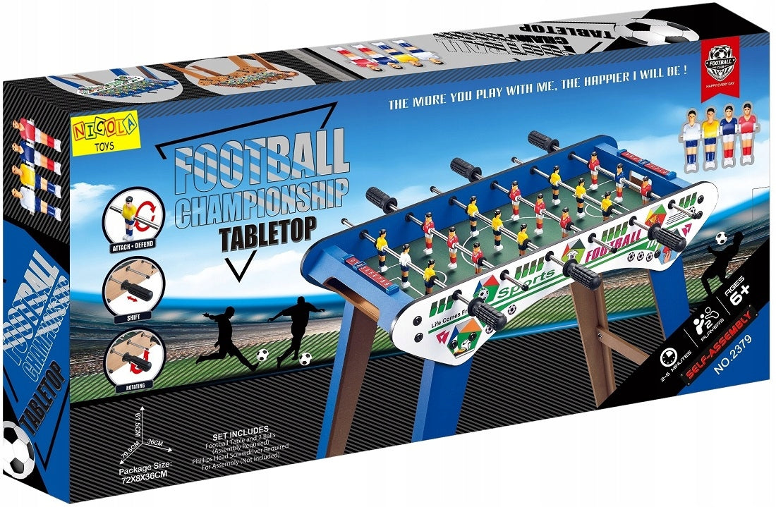 Table de Jeu de Football en Bois – Grande Table d'Arcade