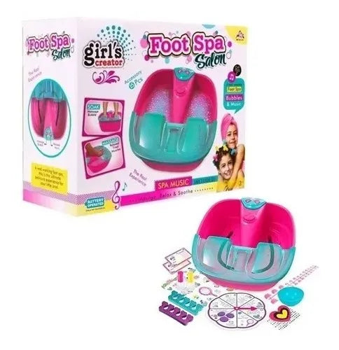 Spa pour Pieds Jouet pour Filles avec Bulles et Accessoires