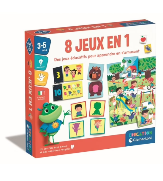 Coffret 8 en 1 Jeux Éducatifs - Clementoni