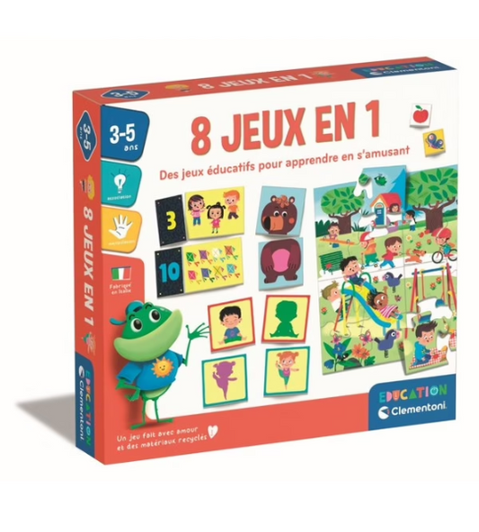 Coffret 8 en 1 Jeux Éducatifs - Clementoni