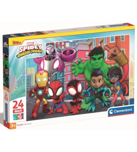 Puzzle Maxi 24 Pièces - Spidey et ses Amis Extraordinaires - Clementoni