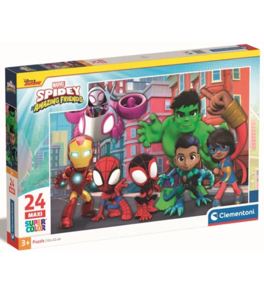 Puzzle Maxi 24 Pièces - Spidey et ses Amis Extraordinaires - Clementoni