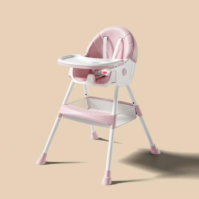 Chaise haute évolutive 5-en-1, pliable et facile à nettoyer