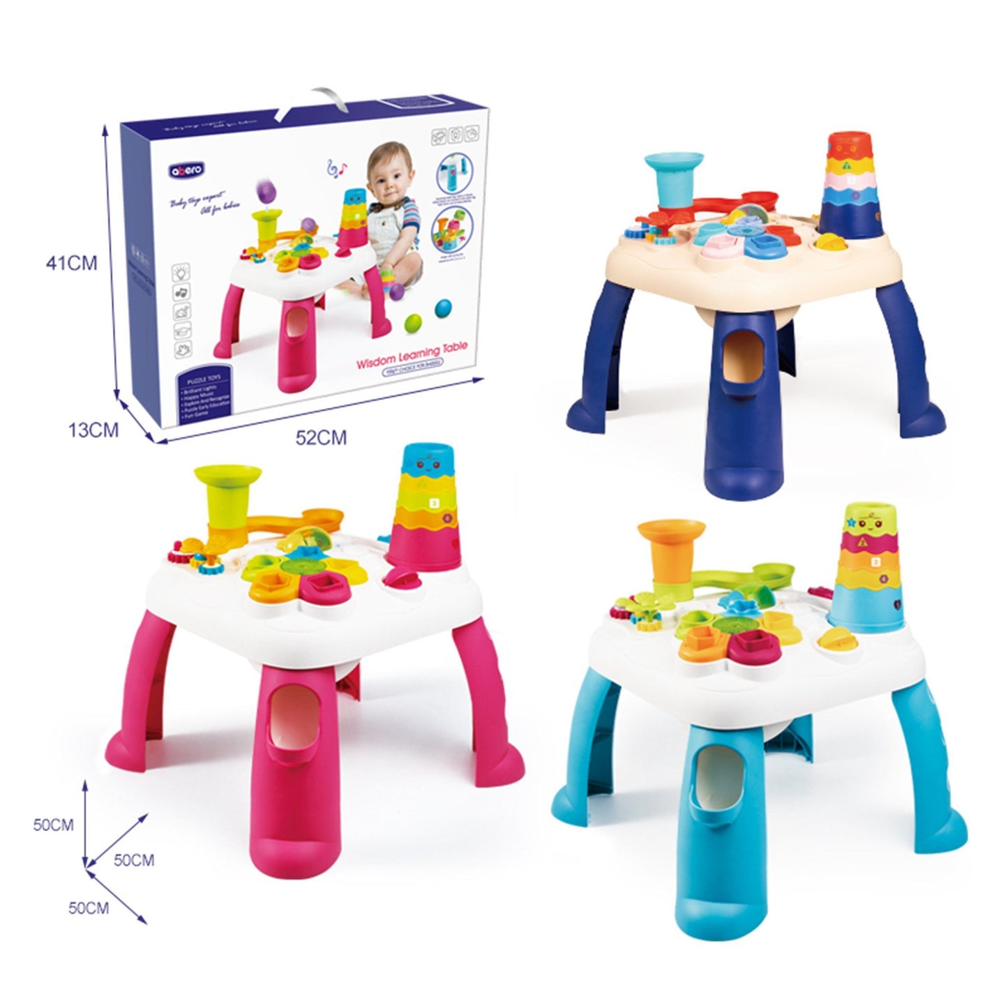 Table d'Éveil Interactive avec Sons, Lumières et Activités