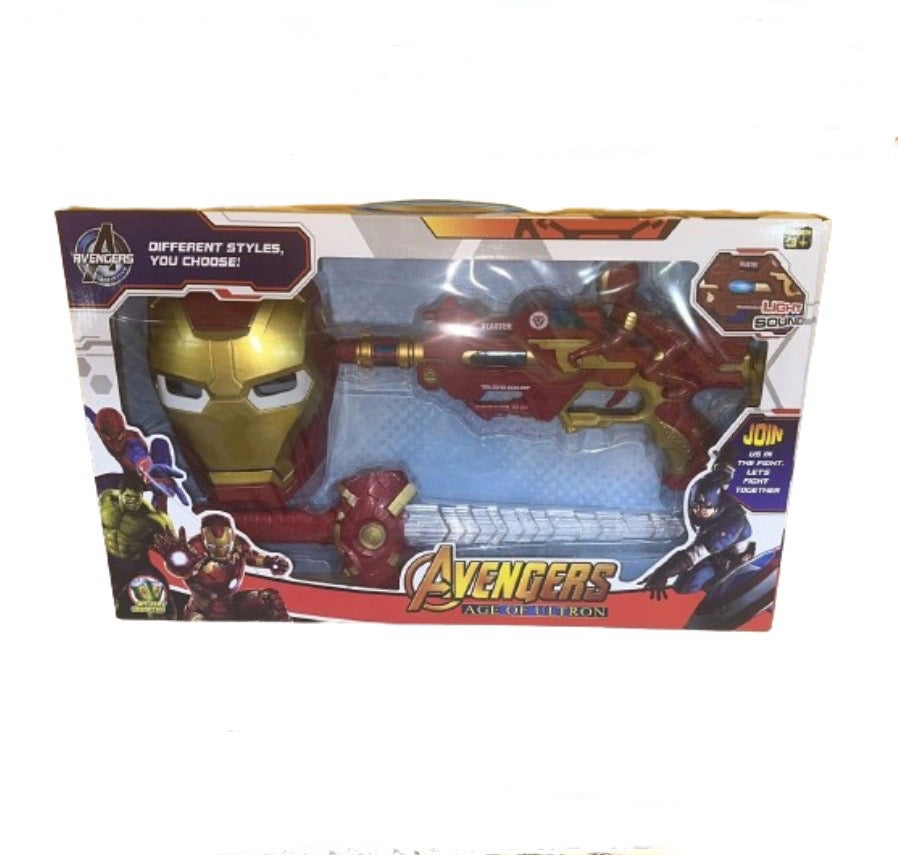 Coffret Iron Man 3 en 1 – Figurine articulée et accessoires Avengers
