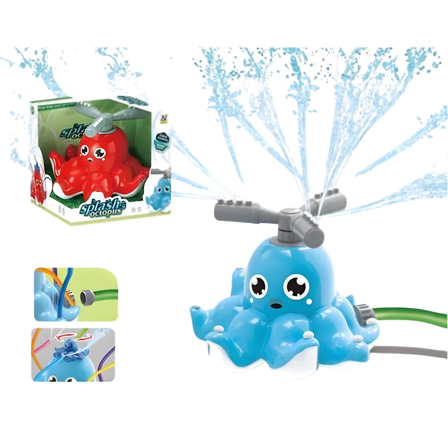 Arroseur Rotatif Poulpe – Jouet d’Eau d’Été pour Enfants