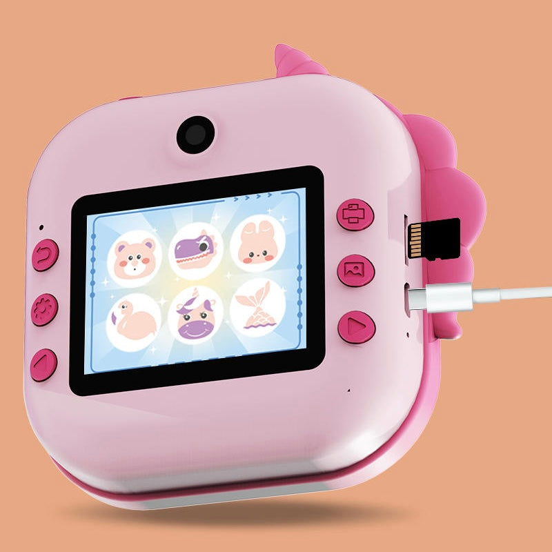 Appareil Photo pour Enfants avec Impression Instantanée (Stickers + Feutres)