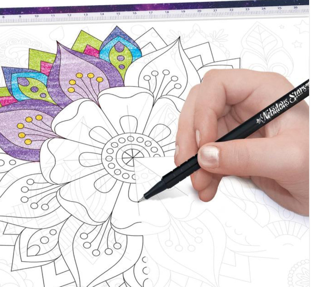Bloc de Lumière pour Traçage et Coloriage - Nebulous Stars