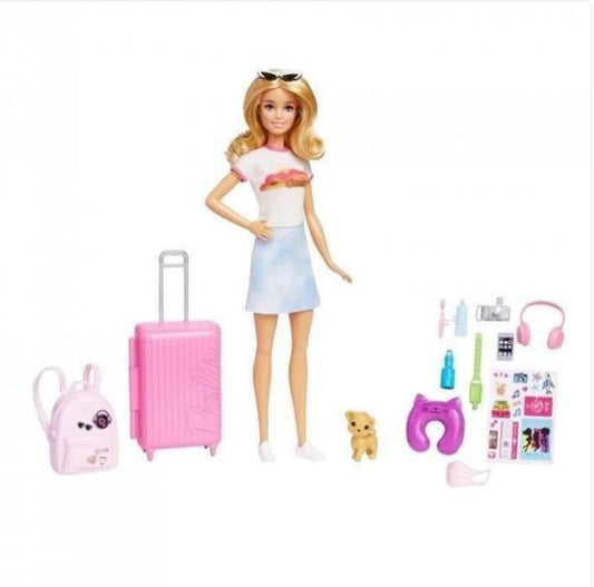 Coffret Poupée Barbie Voyage - Mattel