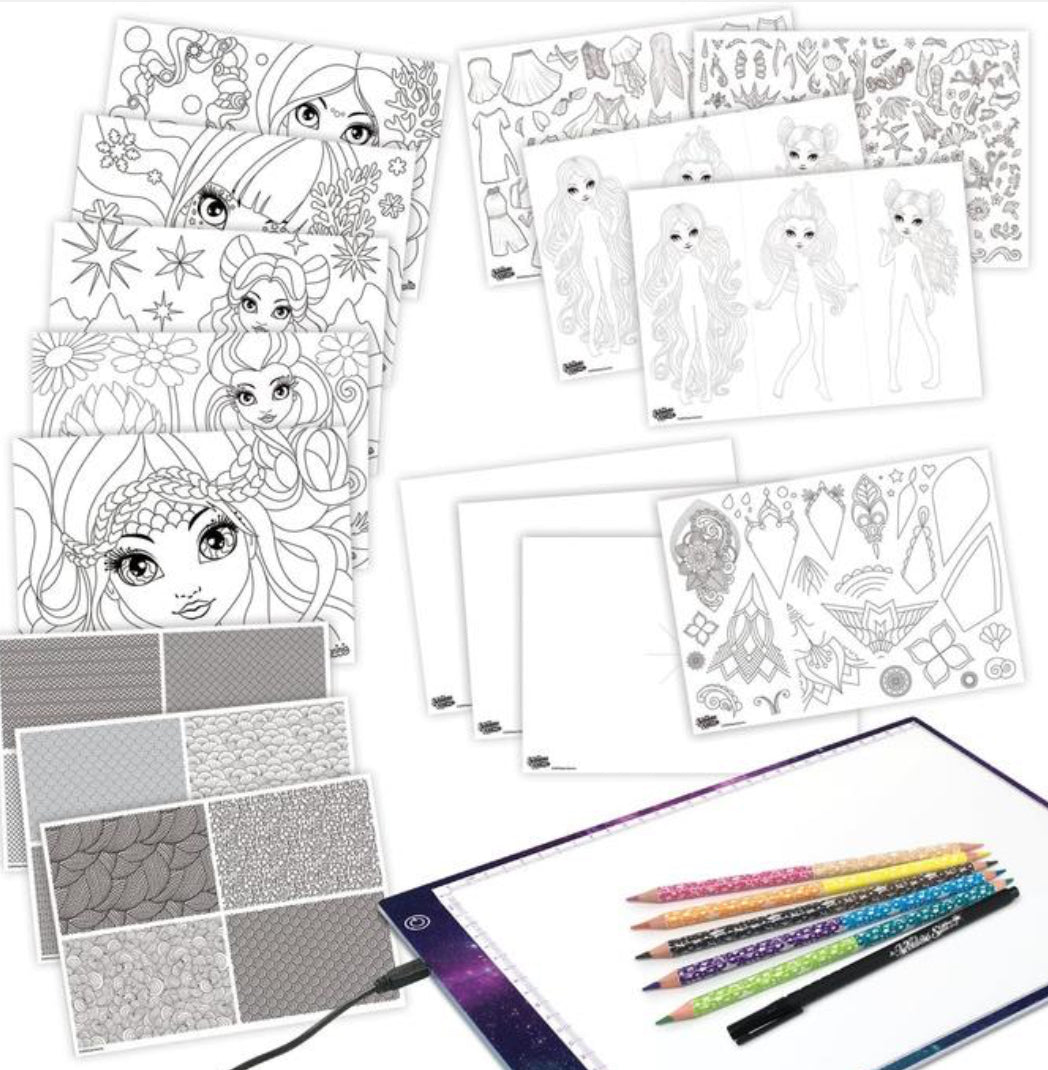 Bloc de Lumière pour Traçage et Coloriage - Nebulous Stars