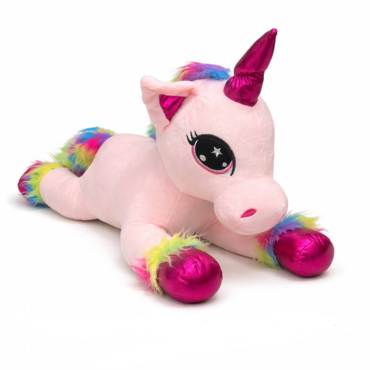 Peluche Licorne Géante 60 cm – Douce et Colorée