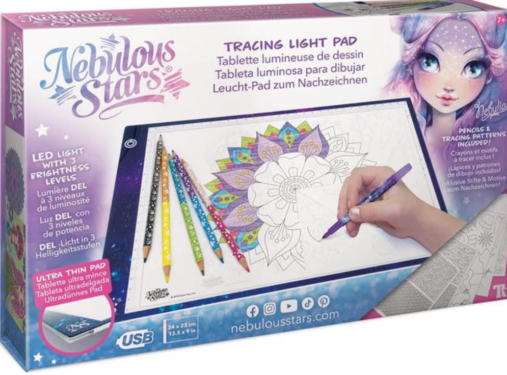 Bloc de Lumière pour Traçage et Coloriage - Nebulous Stars