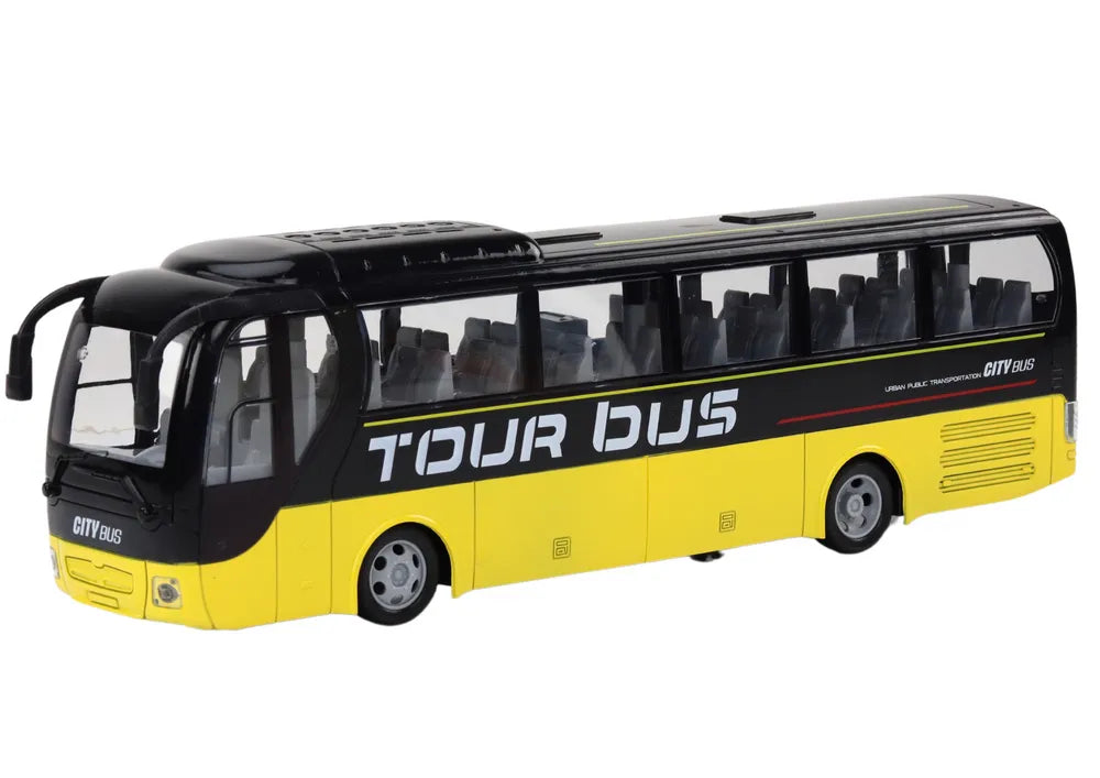 Bus Télécommandé RC Jaune avec Effets Lumineux