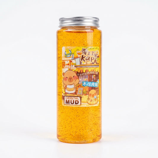 Crystal Mud Kapi – Pâte Cristal Sensorielle Capybara Doré