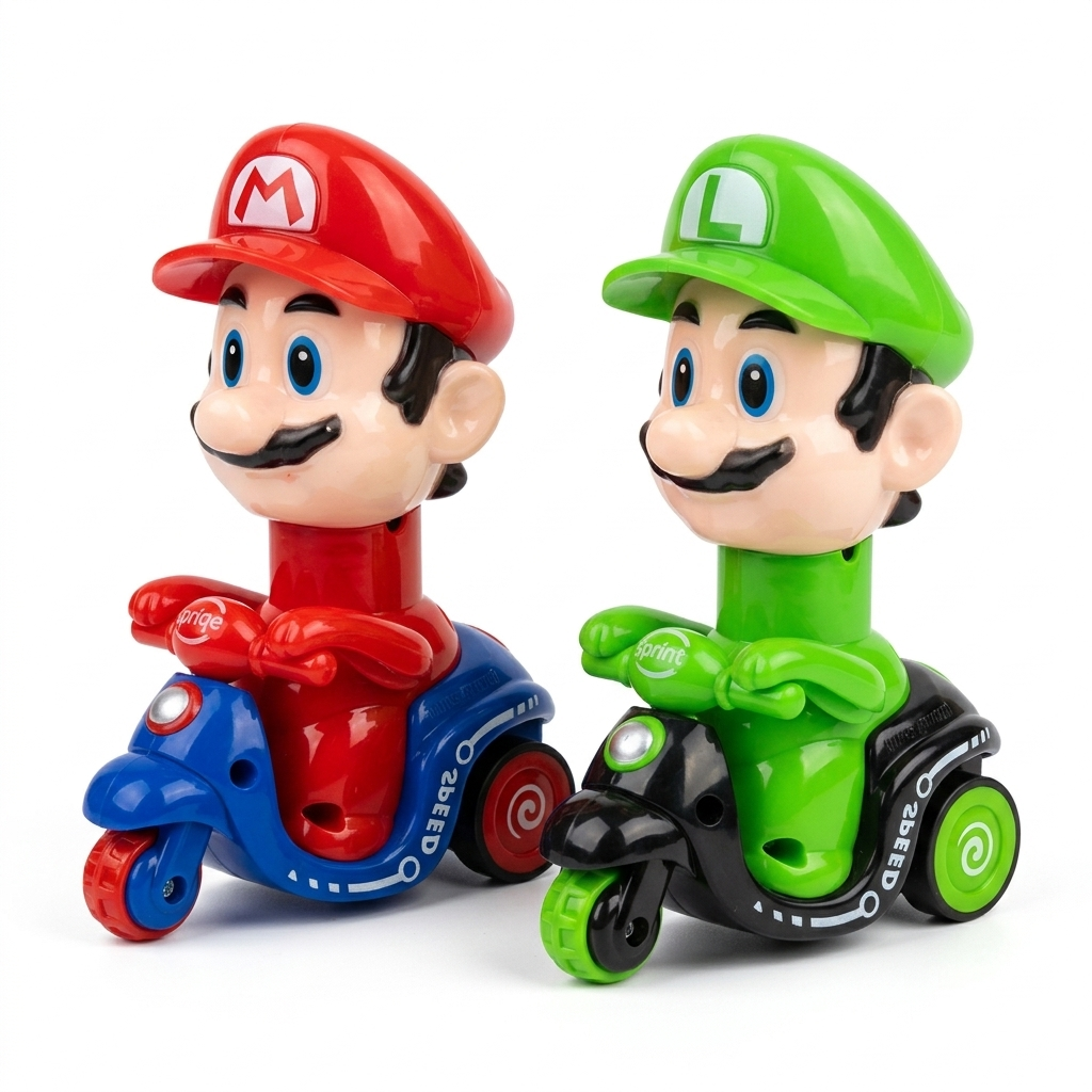 Mini-Scooter Rétrofriction Mario & Luigi