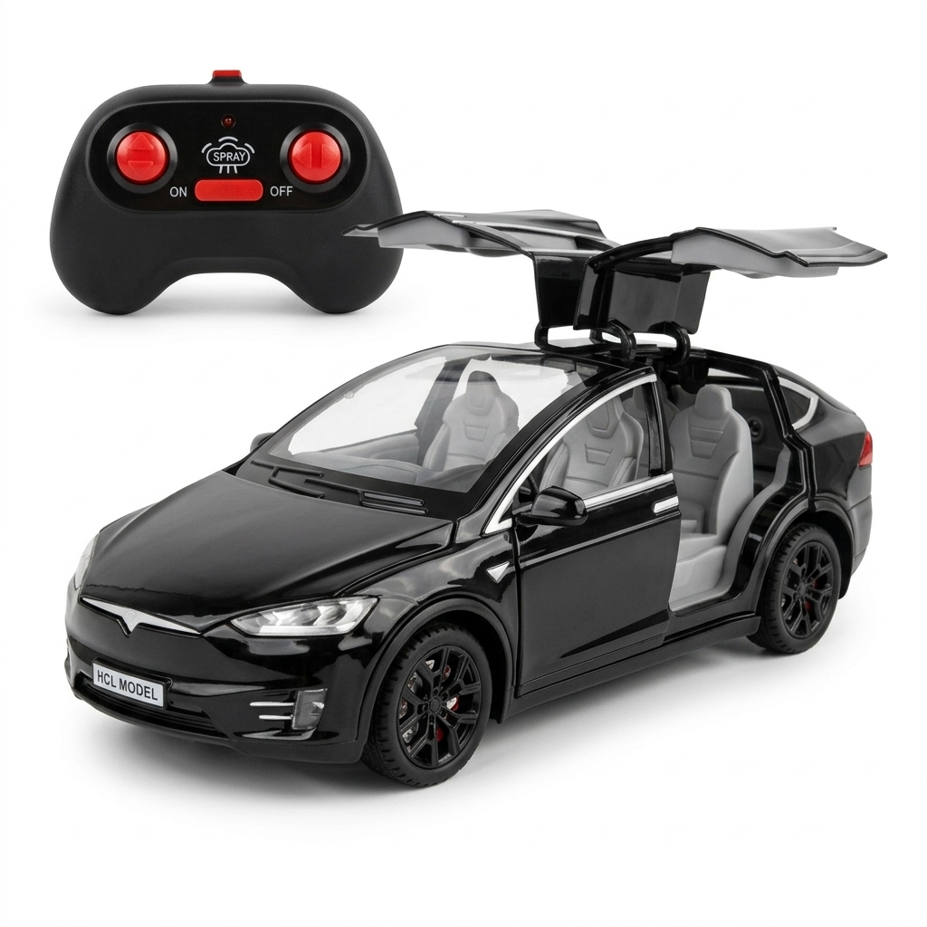 Tesla Model X RC Diecast 1:22 avec Fumée – Télécommandée