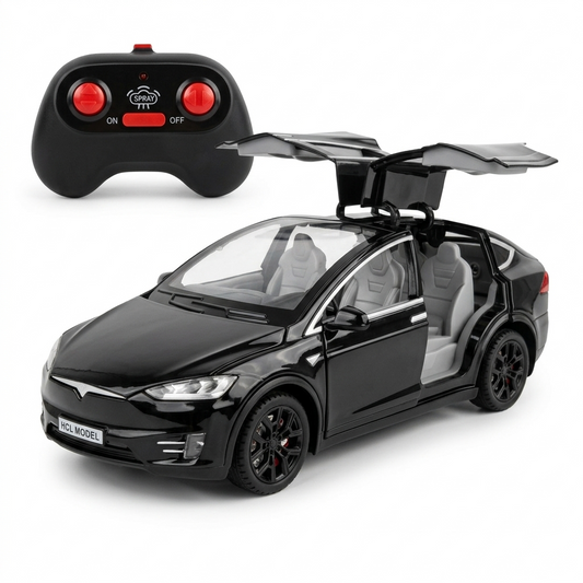 Tesla Model X RC Diecast 1:22 avec Fumée – Télécommandée