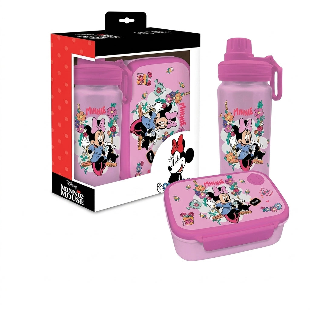Set Repas Disney Minnie – Gourde et Boîte à Repas