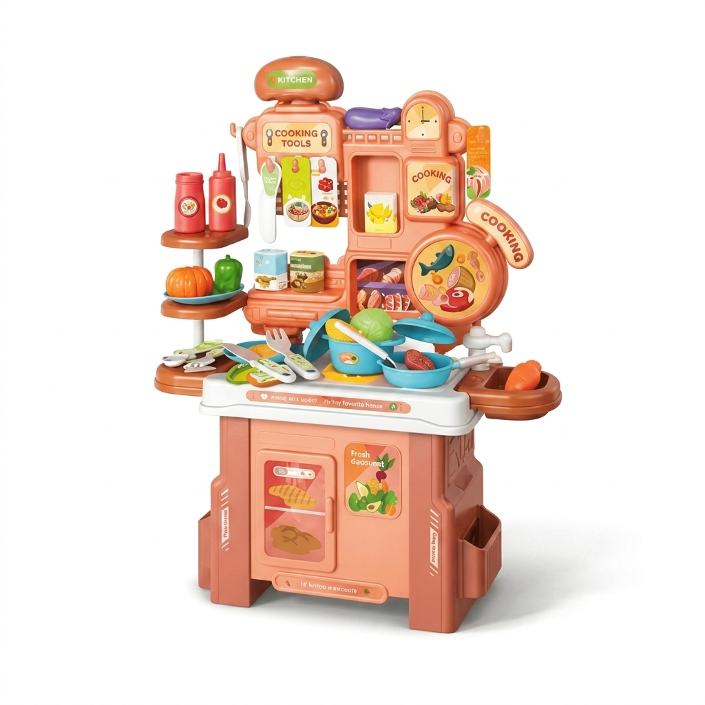 Cuisine Jouet Enfant 46PCS Kitchen Counter – Cuisine Interactive Complète