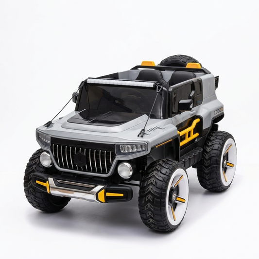 Voiture Électrique 4x4 Style Pick-up pour Enfants – Grise, 2 Places