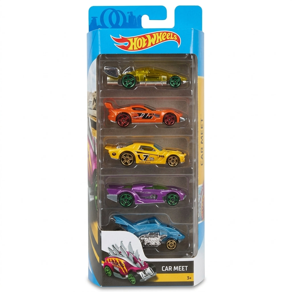 Coffret de 5 Voitures Miniatures Car Meet