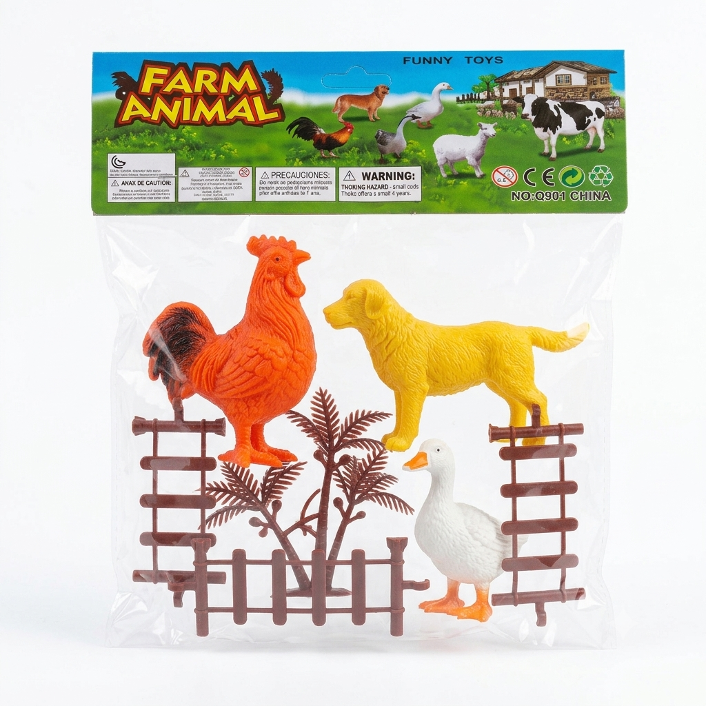 Farm Animal – Sachet de Figurines Animaux de la Ferme